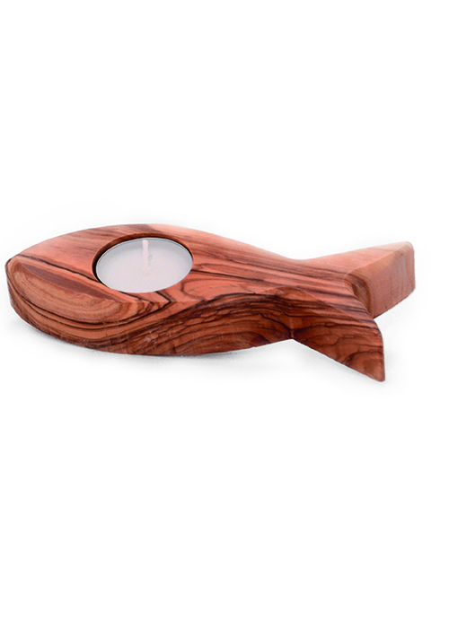 Teelicht "Fisch" (13,5 x 5,5 cm)