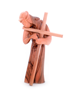 Figur "Jesus trägt das Kreuz" (16 cm)