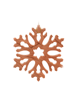 Weihnachtsanhänger "Schneestern" (9 cm)