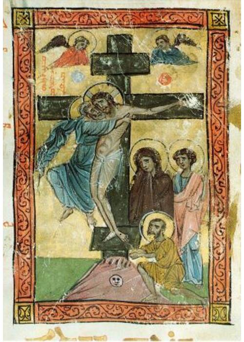 Oster-Karte: "Kreuzabnahme" (Evangeliar von Hah/Tur Abdin)