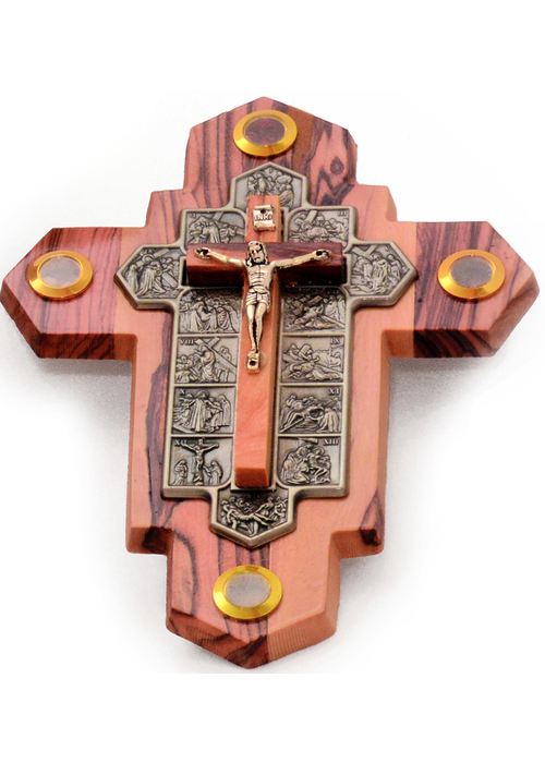 Kreuz mit Kreuzweg (18 x 14 cm)
