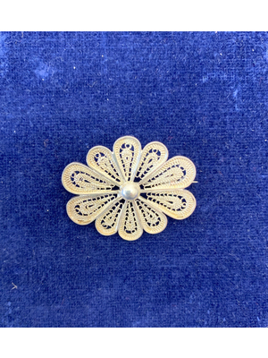 Silberschmuck aus Midyat - Brosche 3,5 x 3 cm