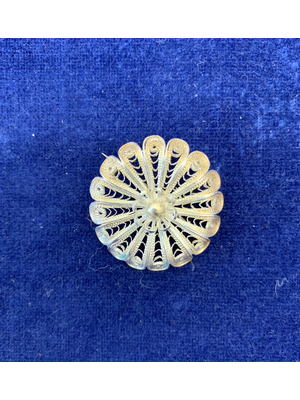 Silberschmuck aus Midyat - Brosche rund 3 cm