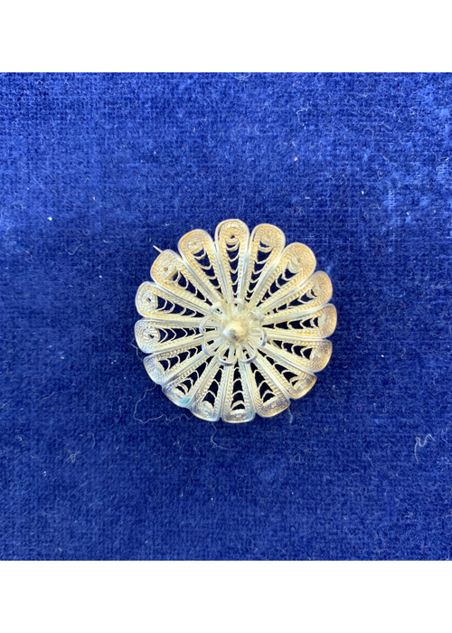Silberschmuck aus Midyat - Brosche rund 3 cm
