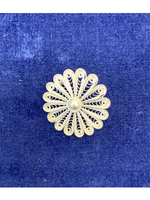 Silberschmuck aus Midyat - Brosche rund 3,3 cm