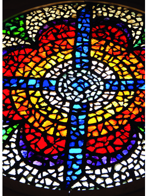 Faltkarte: Mosaik Kirchenfenster