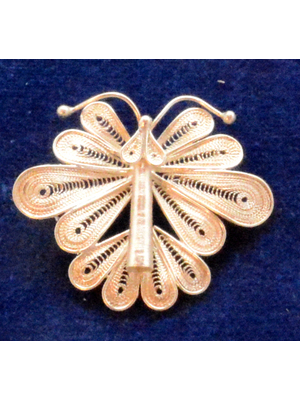 Brosche "Schmetterling_3" (Einzelstück) 4,5 x 4 cm