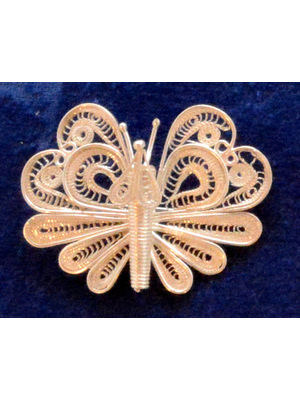 Brosche "Schmetterling_2" (Einzelstück) 3,8 x 4,8 cm