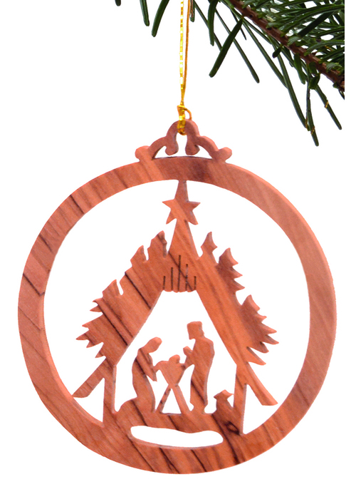 Weihnachtsanhänger "Krippenmotiv" (8 cm)