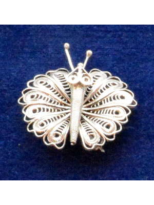 Brosche "Schmetterling_4" (Einzelstück) 3,8 x 4,2 cm