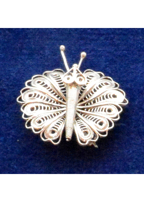Brosche "Schmetterling_4" (Einzelstück) 3,8 x 4,2 cm